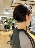 ショートパーマショートカット前髪あり前髪なし20代30代40代