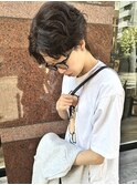 【センター分けすっきりパーマスタイル】河野祐花