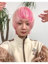 ケプカ(KEPKA)&nbsp;マッシュショート　デザインカラー　ピンク