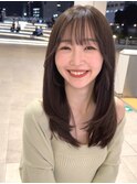 セミロングレイヤー　10代20代30代◎小顔  髪質改善 韓国 新宿