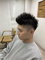 アジールヘア 所沢プロペ通り店(agir hair)&nbsp;アップバングショート刈り上げショートダークアッシュ所沢韓国