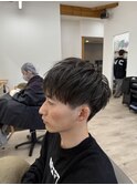 爽やか×束感ツーブロックショート
