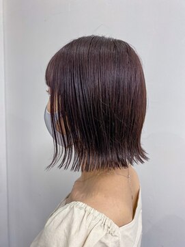 ルプラ カルム(le-pla Calme) ミニボブ×ラベンダー/ホワイトラベンダー 20代30代40代