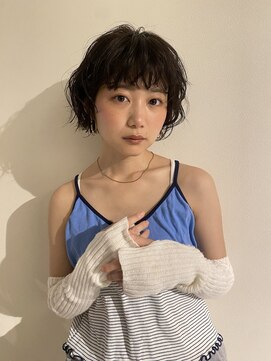 アヴァンスクロス あべのルシアス店(AVANCE.CROSS) ショートボブ×くせ毛風巻きスタイル