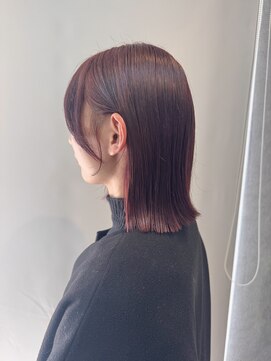 ブルーム(the Bloom) 【切りっぱなしボブ】ピンクブラウン