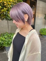 レフ(LEF)&nbsp;ミルキーパープル/ミニウルフ/ボブ/ひし形/くびれ/ケアブリーチ