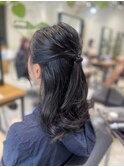 結婚式お呼ばれ×ハーフアップヘアセット 【南林間駅】