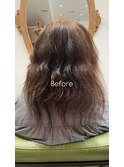 ドライヤーでまとまる艶髪◎美髪縮毛矯正Before→After#河内小阪