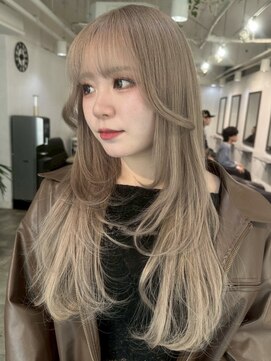 イリ 梅田(ili) 韓国風ミルクティーグレージュカラーベージュブラウン