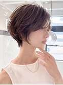 グランマッシュ/細めハイライト/ショート/白髪ぼかし/前髪☆68