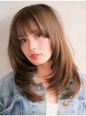 レイヤー/レイヤーカット/レイヤースタイル/顔周りレイヤー/銀座