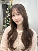 カシュカシュ(cache cache)&nbsp;透ける透明感カラー【Ash beige】×【layer cut】