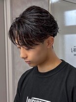 エルマーク 本山(L-MARK)&nbsp;センターパート/ニュアンスパーマ/フェザーパーマ/men's