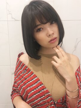 レイドバック(LAID BACK) 【LAIDBACK代官山】ブルーアッシュでモードボブ