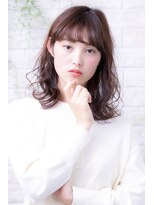 ヘアーアートシフォン 川口東口店(hair art chiffon)&nbsp;ダークアッシュ/大人ガーリー/ミディアムレイヤーカット
