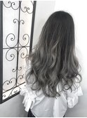 バレイヤージュ×無造作ハイライト×ウィービング×イルミナ