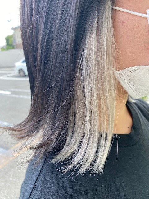 夏休みを楽しもう♪】シールエクステでインナーカラー