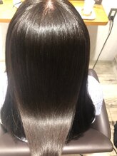 ヘアデザイン アンティエ(Hair Design entier) <髪質改善専門>マロンベージュ/Ａラインボブ/かきあげ[本八幡駅]