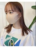 おしゃれなインナーカラー、ベージュカラー、ハイライト