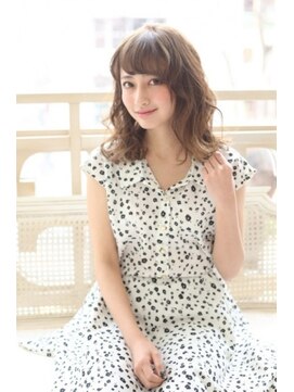 フォルテ 中田店 シフォンウェーブで愛されモテ系ミディアム