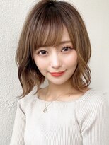 シルクレイ 吉祥寺店(Silk-lei) 顔型別ヘアスタイル小顔外ハネショートマロンベージュ20代吉祥寺
