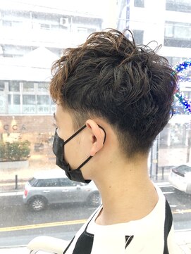 ヘッズ 本八幡店(HEADS) かき上げヘア　ニュアンスマッシュ　サイドパート　韓国マッシュ