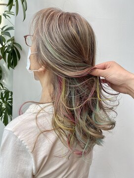 ステア ケース(stair case) マカロンインナーカラー白髪染めを使わない白髪染め40代50代60代