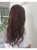 ロング/ピンクブラウン×髪質改善トリートメント