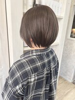 キャアリー(Caary)&nbsp;福山Caary大人ヘア艶丸みショートボブこっくりブラウン30代40代