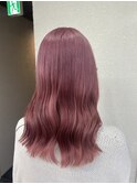 ピンクベージュイメチェン似合わせカット所沢練馬ひばりヶ丘