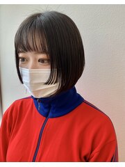 #姫カットボブ/艶髪/ミニボブ/20代
