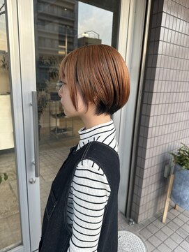ピーロ(piilo) ショートボブ/アンブレラカラー/オレンジカラー