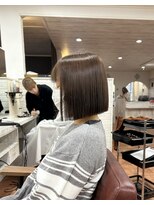 アボックス(abox)&nbsp;切りっぱなしボブ × ナチュラルブラウン