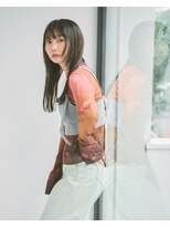 リネット ヨコハマ バイ リトル(linette yokohama by little)&nbsp;顔まわりレイヤー黒髪ナチュラルストレート