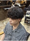 波巻きパーマツイストスパイラルパーマスペインカール