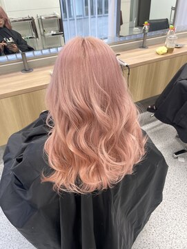 ペレ 渋谷(PELE) h_ デザインカラー/レイヤーカット/ウェットヘア/ベージュ