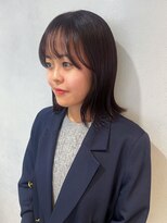 エミス バイ メルト 吉祥寺(emis by melt)&nbsp;【吉田江梨】深みカラー　ボブ　顔周り　前髪カット　暖色カラー