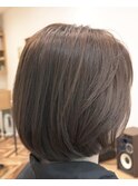 乾かすだけで柔らかくまとまるボブ