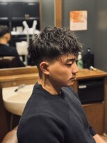銀座 シノ(shino) ツイストパーマ×フェードスタイル