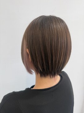 アンジュ 篠ノ井店(ange) ショートボブ×イヤリングカラー