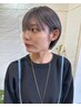 【nose】　カット+前髪ストレート　￥8200