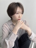 ティーヘア(t.hair)&nbsp;30代小顔マッシュショート/シースルーバング/透明感ヘアカラー
