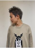 メンズハイトーンスパイキーショートベリーショート【GIA】