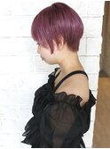 ショート＆ボブ専門サロン【BIRTH】ピンクバイオレットショート