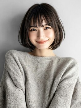 ノッポサン(Noppo3)の写真/駐車場完備◎クセ/骨格/顔の形を見極めた再現性の高い似合わせショート/ボブが人気の小倉南美容室♪北九州