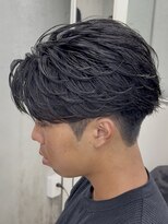 エデアンホンテン メンズサロン(EDEAN 本店 (旧:EDEAN 上通)) フェザーショートフェザーパーマセンターパート熊本メンズカット