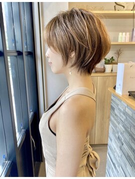 サンドパールス 仙台店(sand PALCE) 髪質改善/大人ガーリー/似合わせカット/ショートボブ前髪/仙台