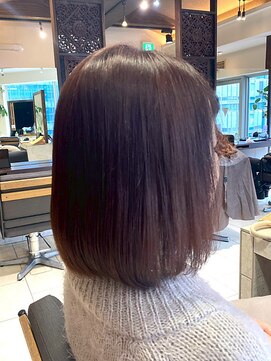 ヘアリゾート粋 ティガ 池袋店(tiga) 透明感ブラウン/ミディアム/ボブ