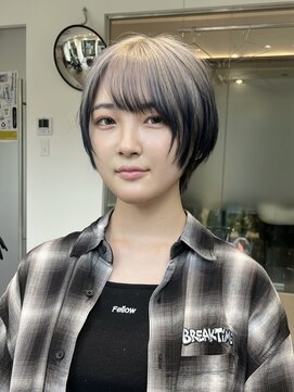 ウーズ ハラジュク(Ooze.HARAJUKU) マッシュショートデザインカラールーツカラー
