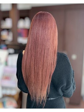 ヘアーショップ エヌアンドエー 幸手店(hairshop N&A) ピンクブラウン美髪ロング